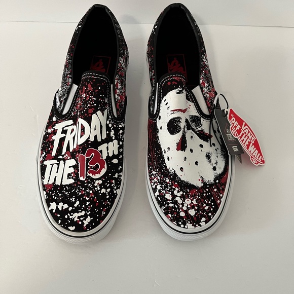 Vans House of Terror Friday the 13th Jason Voorhees GITD Slip On Shoes Size 10 main image 6